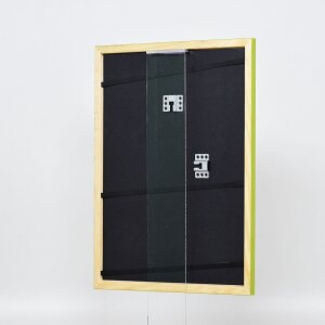 Cornice in legno effetto profilo 89 verde 18x32 cm vetro acrilico