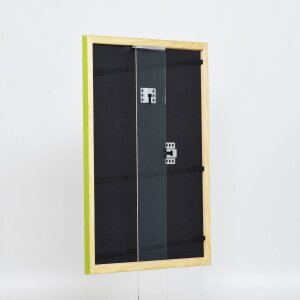 Cornice in legno effetto profilo 89 verde 18x32 cm vetro acrilico