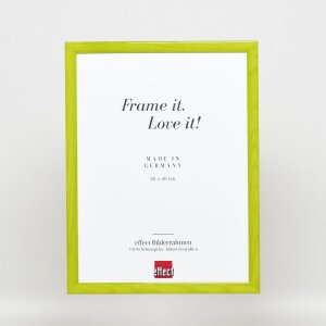 Cornice in legno effetto profilo 89 verde 18x32 cm vetro acrilico