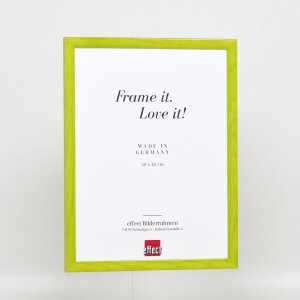 Cornice in legno effetto profilo 89 verde 18x32 cm vetro acrilico