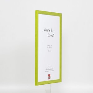 Cornice in legno effetto profilo 89 verde 18x32 cm vetro acrilico