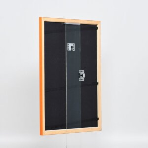 Cornice in legno effetto profilo 89 salmone 18x32 cm vetro acrilico
