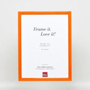 Cornice in legno effetto profilo 89 salmone 18x32 cm vetro acrilico