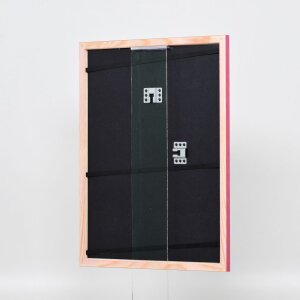 Effetto cornice in legno Profilo 89 viola 18x32 cm Vetro acrilico