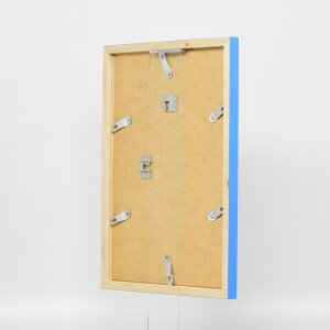 Cornice in legno Top Cube 18x32 cm vetro museale blu