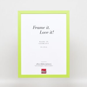 Cornice in legno Top Cube 18x32 cm vetro museale verde
