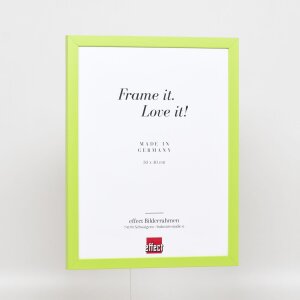 Cornice in legno Top Cube 18x32 cm vetro museale verde