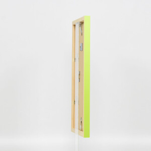 Cornice in legno Top Cube 18x32 cm vetro museale verde
