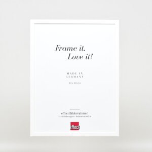 Effetto cornice in legno Profilo 35 bianco 18x32 cm Vetro Museo