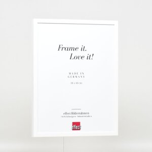 Effetto cornice in legno Profilo 35 bianco 18x32 cm Vetro Museo