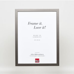 Cornice in legno Top Cube 18x32 cm vetro museale platino