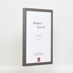 Cornice in legno Top Cube 18x32 cm vetro museale platino
