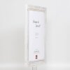 Cornice in legno massiccio effetto 2240 bianco 18x32 cm Vetro antiriflesso
