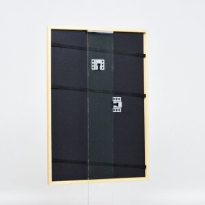 Effetto cornice in legno massiccio Profilo 20 oro 20x20 cm vetro antiriflesso