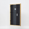 Effetto cornice in legno massiccio profilo 22 marrone-oro 20x20 cm vetro antiriflesso