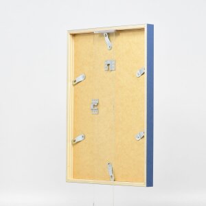 Telaio effetto legno profilo 35 blu 20x20 cm vetro antiriflesso