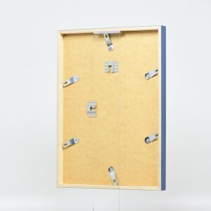 Telaio effetto legno profilo 35 blu 20x20 cm vetro antiriflesso