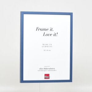 Telaio effetto legno profilo 35 blu 20x20 cm vetro antiriflesso