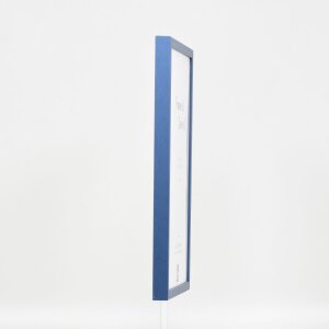 Telaio effetto legno profilo 35 blu 20x20 cm vetro antiriflesso