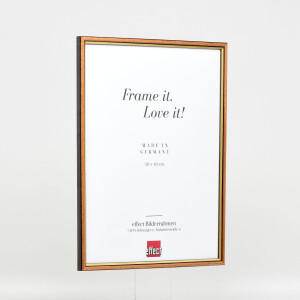 Telaio in legno effetto profilo 23 marrone chiaro 20x20 cm vetro antiriflesso