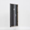 Effetto cornice in legno massiccio profilo 25 grigio 20x20 cm vetro antiriflesso