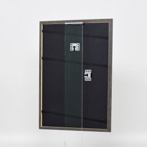 Cornice in legno massiccio effetto Profilo 25 verde 20x20 cm vetro antiriflesso