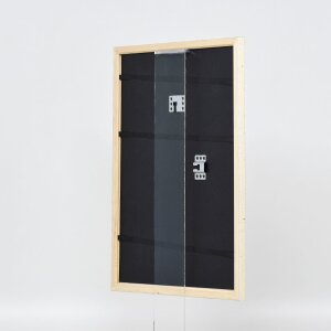Effetto cornice in legno Profilo 38 bianco 20x20 cm Vetro acrilico