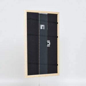 Effetto cornice in legno Profilo 38 bianco 20x20 cm Vetro acrilico