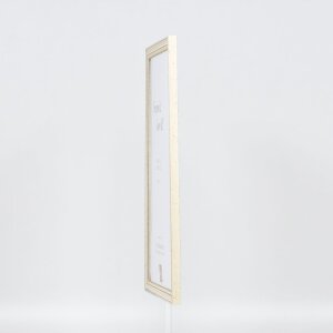 Effetto cornice in legno Profilo 38 bianco 20x20 cm Vetro acrilico