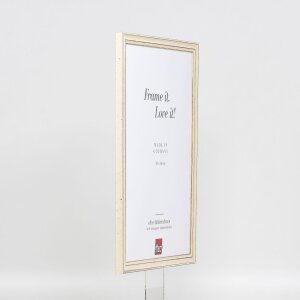 Effetto cornice in legno Profilo 38 bianco 20x20 cm Vetro acrilico