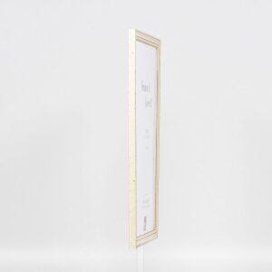Effetto cornice in legno Profilo 38 bianco 20x20 cm Vetro acrilico