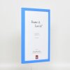 Cornice in legno Top Cube 20x20 cm vetro museale blu