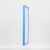 Cornice in legno Top Cube 20x20 cm vetro museale blu