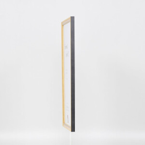Effetto cornice in legno massiccio profilo 25 giallo 20x20 cm vetro museale