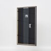 Effetto cornice in legno massiccio profilo 25 noce marrone 20x20 cm vetro museale