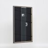 Effetto cornice in legno massiccio profilo 25 noce marrone 20x20 cm vetro museale