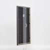 Effetto cornice in legno massiccio profilo 25 noce marrone 20x20 cm vetro museale