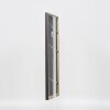 Effetto cornice in legno massiccio profilo 25 noce marrone 20x20 cm vetro museale
