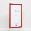 Effetto cornice in legno Profilo 89 rosso 20x20 cm Vetro Museo