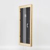 Cornice barocca effetto legno Profilo 37 argento antico 20x20 cm Vetro museo