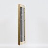 Cornice barocca effetto legno Profilo 37 argento antico 20x20 cm Vetro museo