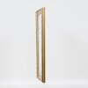 Cornice barocca effetto legno Profilo 37 argento antico 20x20 cm Vetro museo