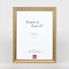 Cornice barocca effetto legno Profilo 37 argento antico 20x20 cm Vetro museo