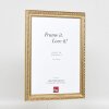 Cornice barocca effetto legno Profilo 37 argento antico 20x20 cm Vetro museo