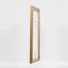 Cornice barocca effetto legno Profilo 37 argento antico 20x20 cm Vetro museo