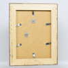 Cornice barocca ad effetto profilo 31 argento 20x20 cm vetro museale