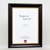 Effetto cornice in legno Profilo 95 nero 20x20 cm Vetro normale