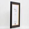 Effetto cornice in legno Profilo 95 nero 20x20 cm Vetro normale