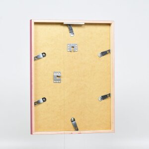 Telaio effetto legno profilo 35 rosso 20x25 cm vetro antiriflesso