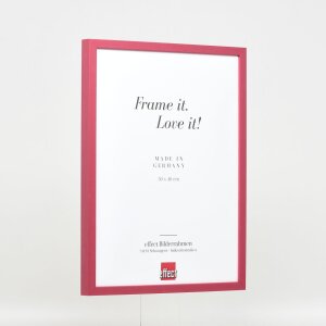 Telaio effetto legno profilo 35 rosso 20x25 cm vetro antiriflesso